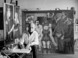 Evelyn Hofer, "Richard Lindner at his Studio", New York, 1950s - © Evelyn Hofer, Courtesy Galerie m, Bochum und Estate of Evelyn Hofer